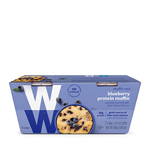 WW Blueberry Muffin Mug Cake - Protein Mug Cake, 3 SmartPoints - 1 Box (2 Count Total) - Weight Watchers Reimagined