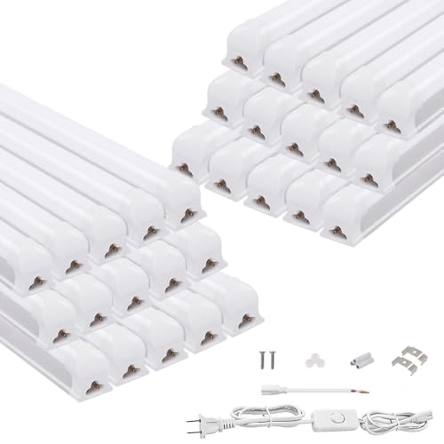 工事不要 LED直管蛍光灯 器具一体式 18W 2600LM led照明器具 40w形 1198mm led蛍光管 取付簡単 屋内照明 天井照明 連結コード付き スイッチ付き オフィス 製薬会社 食品工場 営業所などに適用 30本