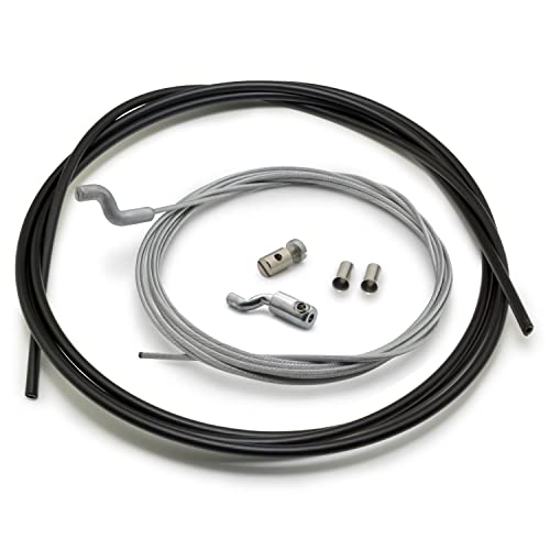 Easyboost Câble de Gaz Souple Ø1.5mm avec Embout Z Gaine et Serre-câble en Z Accélérateur Carburateur Poignée Kit de Réparation pour Tondeuse...