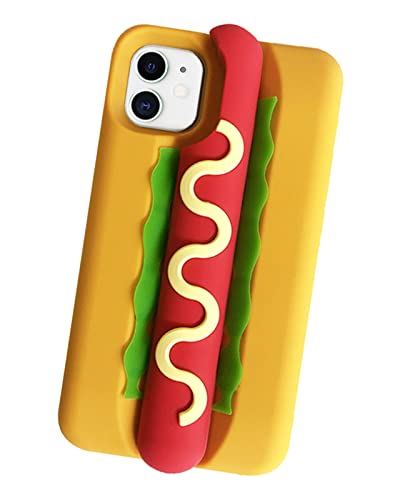 Coque silicone iPhone 15 Pro kawaii hot dog pour égayer vos sorties