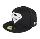 New Era Superman Black White 59fifty 5950 Fitted Cap Limited Edition