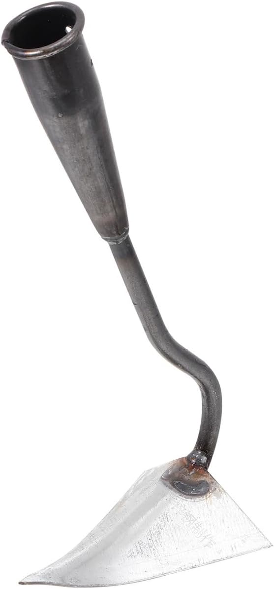DOITOOL Triangle Hoe Garden Tool, Iron Triangle Hoe Head Only for Weeding and Digging, Pointed Garden Tool for Loosening Soil Trenching Handheld Head for Vegetable Beds Flower Planting