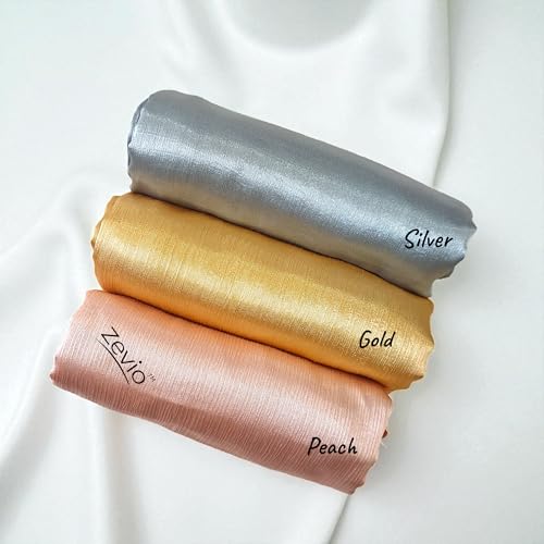 Image of Premium Muna Satin Hijab | Pack of 3 | 200 cm x 70 cm | Elegant Choice for All Occasions - Parties, Weddings & Festivals |