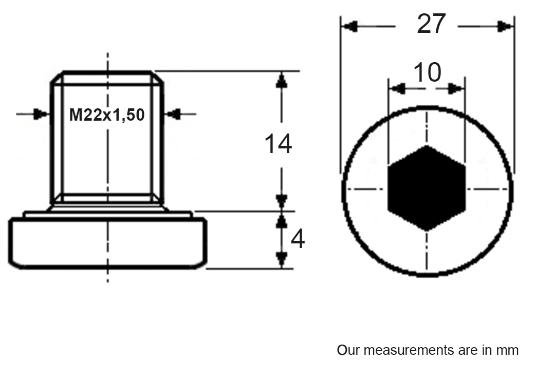 Bouchon De Vidange Restagraf Avec Joint M22-1,5 - Acier Pour Alfa Romeo, Fiat, Ford, Opel, Peugeot