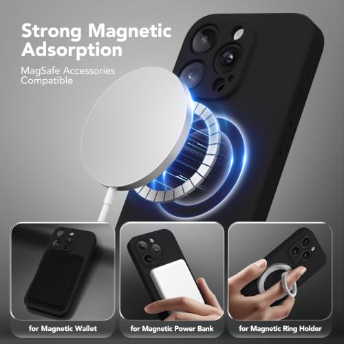 Image of Magnetic for iPhone 16 Pro Max Case Silicone Black