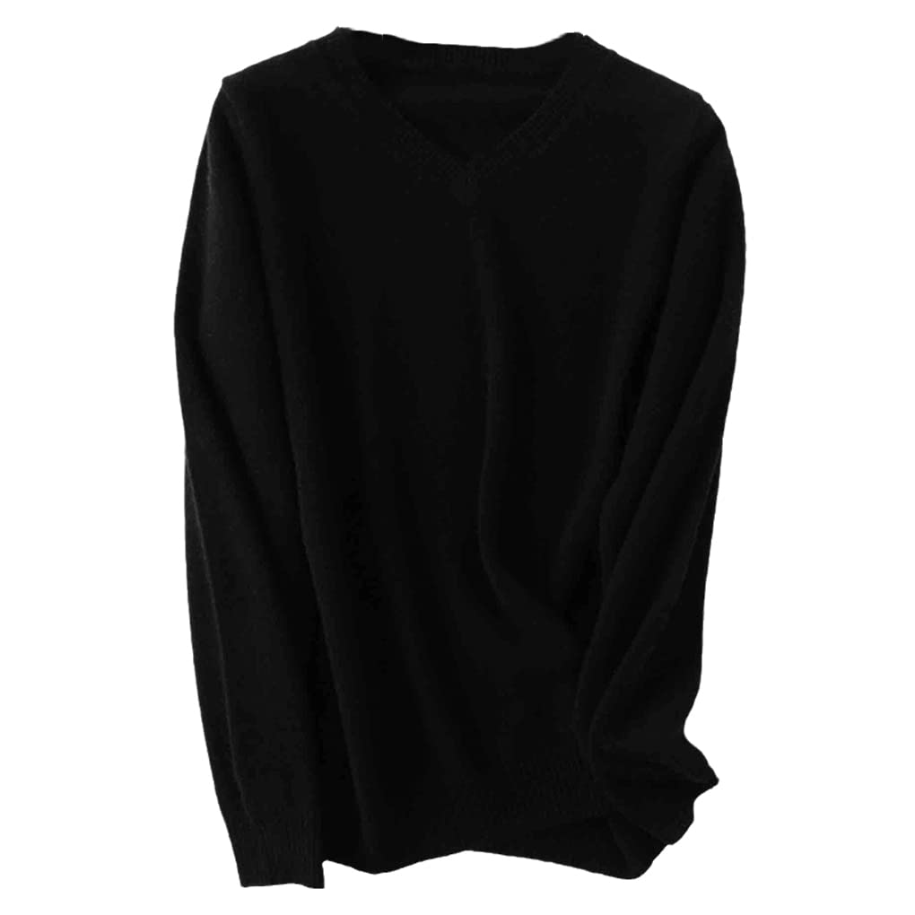 Zaiyi Wool Women V-Neck Sweater Autumn Winter Warm Soft Knitted Pullover Jumper Women Cashmere Sweater