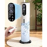 【Amazon 限定ブランド】加湿器 超音波式 8L大容量 【2025新モデル】空気清浄機能 上から給水 最大噴霧量300ml/h 65時間連続作動 知能恒湿 上から給水 タワー式 アロマ対応 省エネ 静音 切タイマー リモコン付き 消灯可能 空焚き防止 乾燥対策/花粉症対策 寝室/オフィス/会社/家庭用 日本語取扱説明書付き PSE認証済