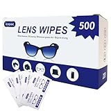 Icepac Brillenreiniger 500 Vorbefeuchtete Einzeln Verpackte Reinigungstücher für Brillen, Sonnenbrillen, Handy-Bildschirme, Elektronik und Kameralinsen