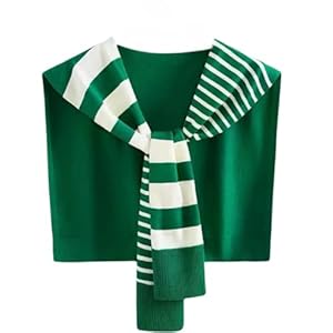 WaJuemy Sweater Shawl Wraps for Women Sweater Knitted Knotted Shawls Travel Casual Scarf Cape Shoulder Tops Fashion Wrap
