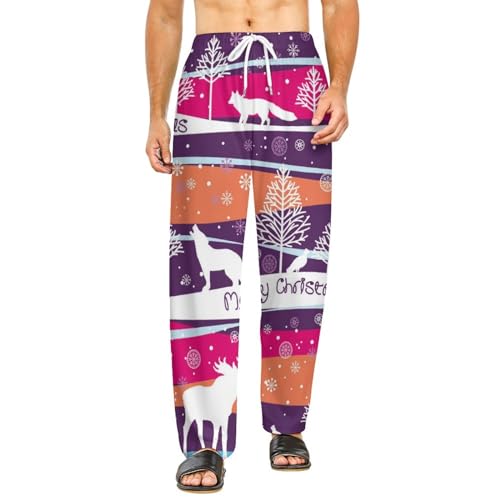 Bas pyjama femme poches pantalon détente long Noël nuit confortable
