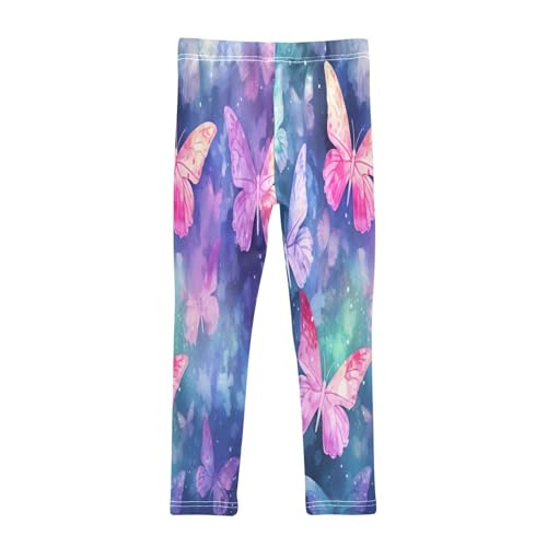 Toddler Girls Leggings Printed Yoga Pants Leggings Pink Yellow Butterfly for Kids2