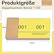Nezyo Doppelnummern Blöcke 1-100 Tombola Lose mit Zahlen Nummernblöcke Zahlenblöcke 10 cm X 5 cm für Garderobe, Verlosung, Veranstaltungen, Partys, Messen und Bewirtungen(Gelb)