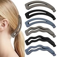 EXIPSAT 6 Stück Bananen-Haarspangen Set, Mehrfarbige Bananenclips für Frauen, Rutschfeste Banana Clips Dickes Haar, Praktische Bananen Clips Haare zum Fixieren der Haare