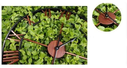 Horloge murale de jardin lisible et résistante à la pluie en fer forgé