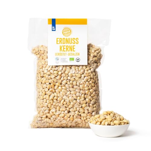 PAKKA - köstlich aromatische Premium Bio Fair Trade Erdnusskerne geröstet gesalzen 1kg Öko geröstetet Erdnüsse direkt hergestellt und abgefüllt vom Produzenten in Kolumbien vegan 1000g