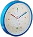 Produktbild TFA Dostmann Kinder-Wanduhr mit Lernuhr TICK & TACK, 60.3058.06.91, für Jungen & Mädchen, Uhrzeit Lernen, farbenfroh, blau, L 308 x B 44 x H 308 mm