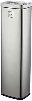 Stand Ashtray Outdoor Ashtray Square Silver Butt Bin Butt Container Ash Tray Smoke Public Facility Hotel Restaurant Shopping Center Trash Can Ashtray with Trash Can B, Silver