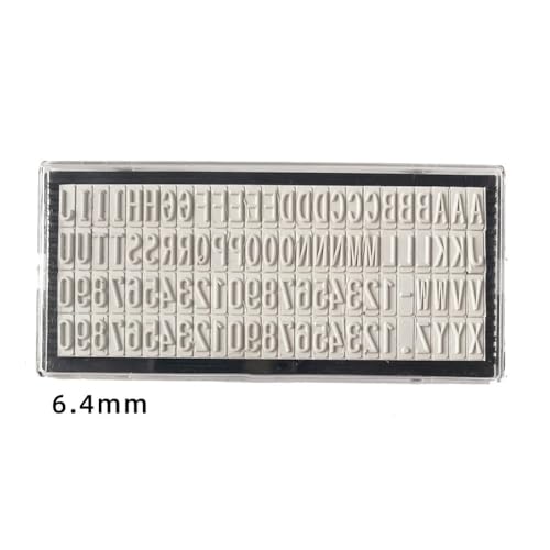 FACAIIO Juego de sellos de letras para bricolaje con 3 mm, 4 mm y 64 mm intercambiables, álbumes de recortes y manualidades