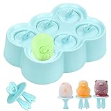🍨【Refréscate para el Verano】: ¡Ven a hacer deliciosos polos con los niños! El mango está diseñado para que los niños puedan sujetarlo cómodamente y no se ensucia con facilidad.