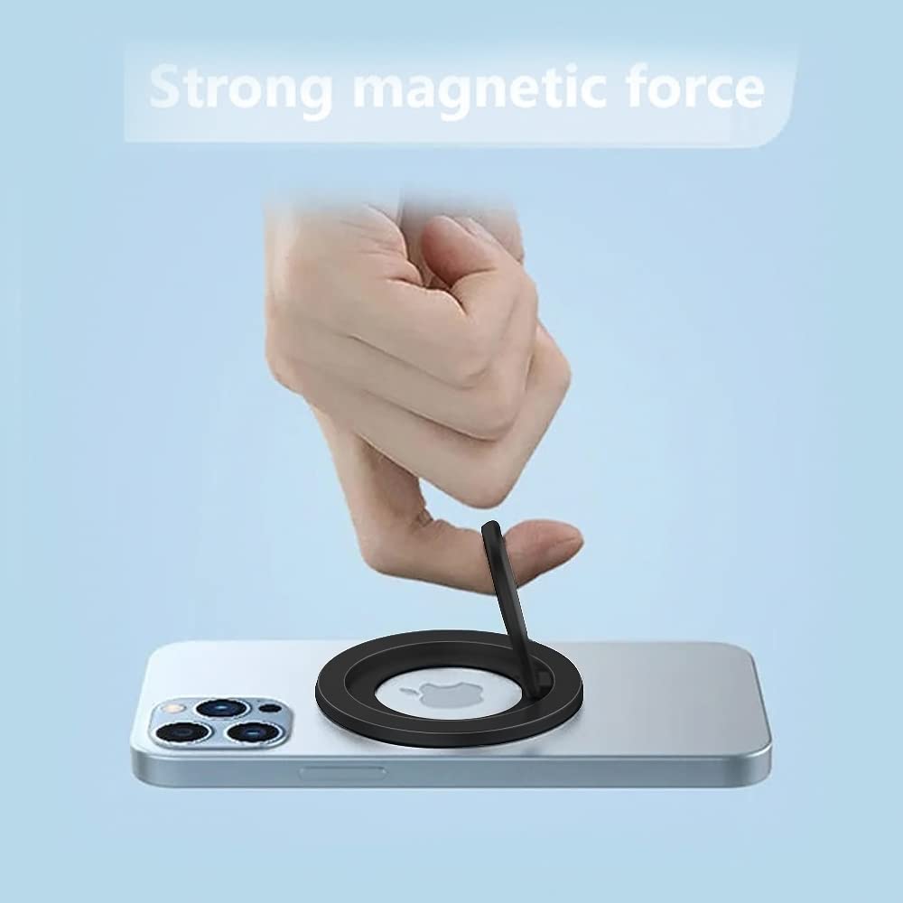 ETHER Impugnatura Magnetica Per Telefono - Anello MagSafe E Supporto 360°, Regolabile, Compatibile IPhone E Android, A Mani Libere