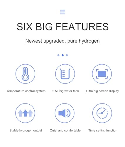 FXNFXLA Hydrogen Inhalation Machine, HO-Separated 1800ml/min (1200 H+600 O) Dual-Port Inhaler, 99.996% High Purity H2 Generator, SPE/PEM Technology, for Home - Image 3