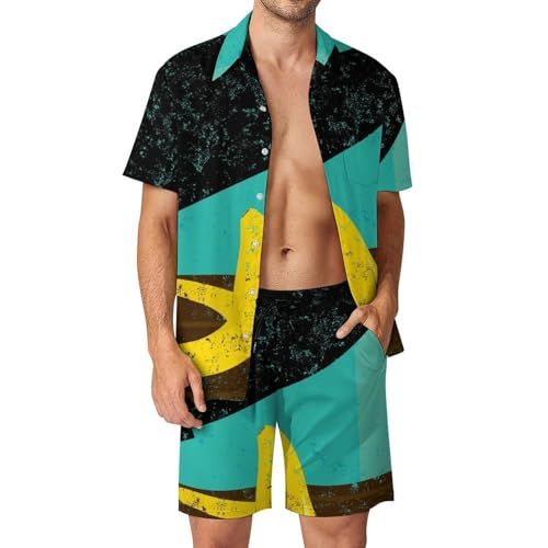 Chemise Hawaïenne Peau De Banane ensemble homme taille S pour éviter les coups de chaud