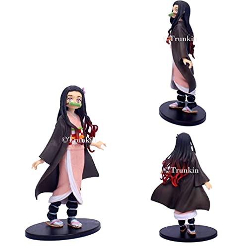 Image of Trunkin Polyvinyl Chloride Demon Slayer Nezuko Kamado Kimetsu No Yaiba Action Figure, Figurine With Stand Figurine, 33.5 Cm, 2.4 Cm