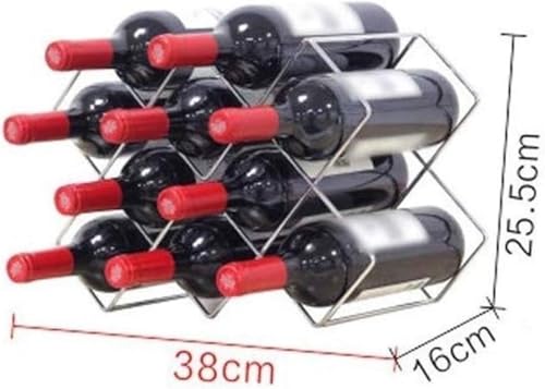 Soporte para 10 Botellas de Vino de Metal miniatura 2