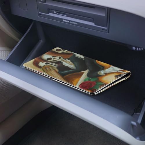 Organizador para documentos Slim de cuero miniatura 7