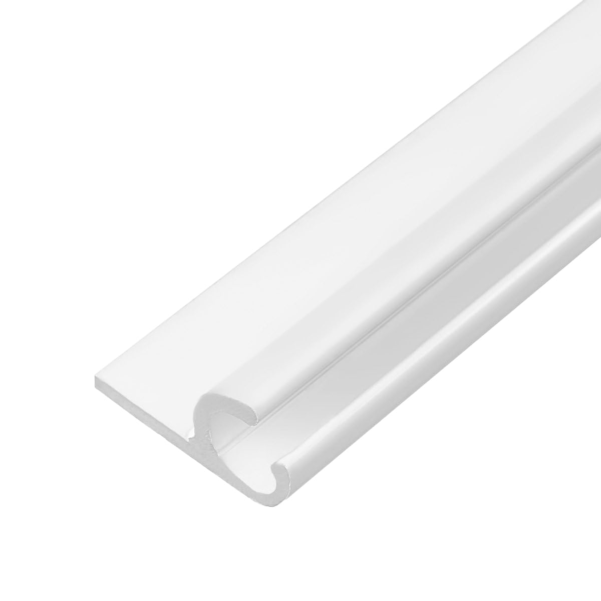 Kederschiene Kederleiste Kederprofil 15x30mm pulverbeschichtet 3m 45° Weiß Ø10mm für Keder 6-9mm