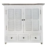 Luftig frischer Hampton-Style Wandschrank Shabby Beach House II weiß Shabby chic Hängeschrank Wandregal Hamptons