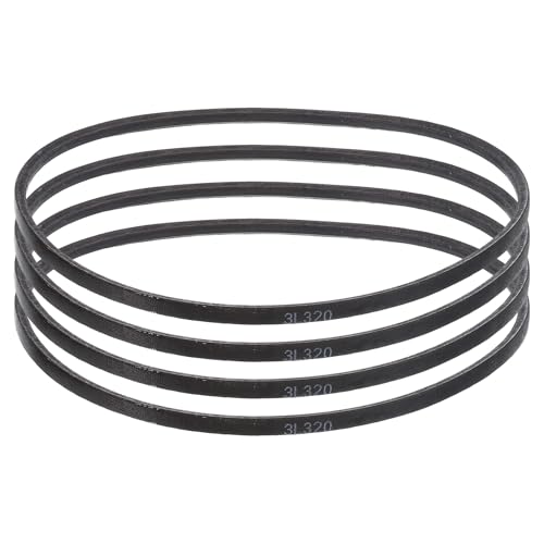 uxcell 4 Pcs 3L320 Classic Wrapped Rubber V-Belt, 32"(813mm) Outside Circumference, 3L Profile V Belt 3/8" Width 7/32" Height