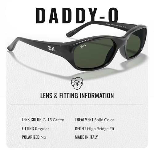 Ray-Ban RB2016 DADDY-O Rectangle Shaped Sunglasses for Men & Women with Official RAYBAN Eyewear Kit4