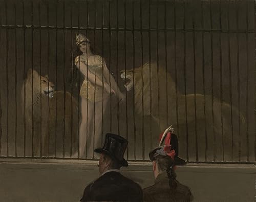Impression d'art mural haut de gamme, affiche Le Dompteur de Jean Louis Forain 60x90