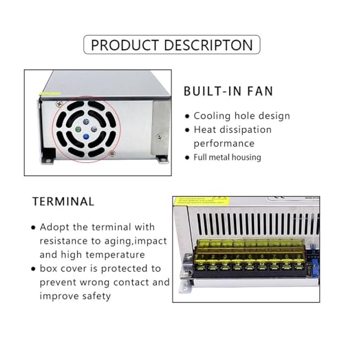 Transformateur en boîtier aluminium 48V haute efficacité pour l'éclairage - 3