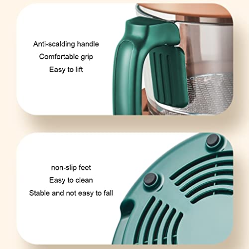 ELEdvb Luftfritteuse, sichtbare Klarglasfritteuse, Pommes-Frites-Maschine, Keine Fritteuse, kleine Luftfritteuse (Grün 25,4 * 22 cm) (Grün 25,4 * 22 cm) (Grün 25,4 * 22 cm) – Bild 6