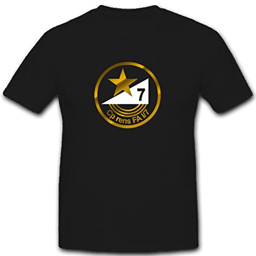 T-Shirt Noir Unité Cp Rens FA 1/7 Armée Suisse Écusson Brodé XXXL