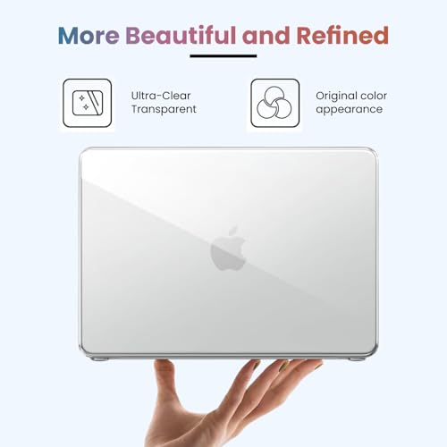 Image of Dyazo MacBook Neo 13 Inch Case (2026 Release, Model A3404) with A18 Pro Chip & Liquid Retina Display | Slim Transparent Hard Shell Protective Laptop Cover | Scratch Resistant Crystal Plastic Case
