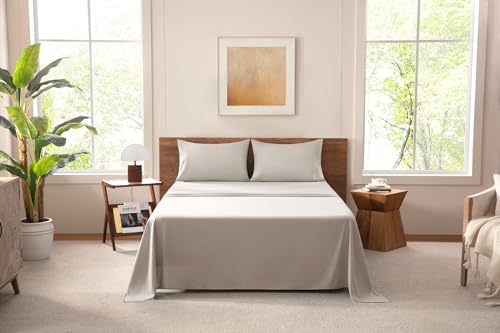 MISSQ Full Size Bed Sheets Set - Cooling, Extra Soft, Wrinkle & Fade Resistant, Hypoallergenic - 4 Piece Hotel Luxury Microfiber Sheets with 16 Inch Deep Pocket, Full, Dry Leaf Brown