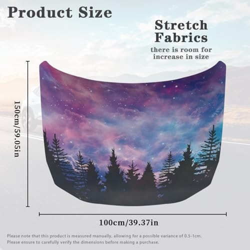 Image of Car Snow Cover,A Waterproof,Windproof Half Car Cover for Winter Frost and Ice Removal-Star Forest