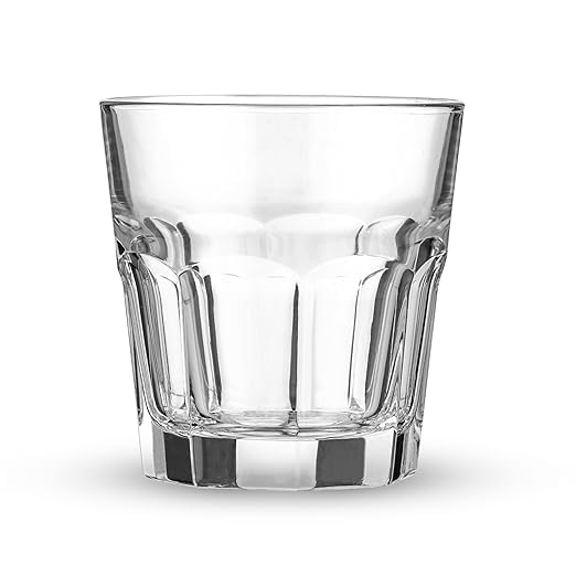 Image of Smartserve Marocco Whiskey Glass Set 230ml Set of 6 Tumblers for Scotch, Bourbon & Cocktails Timeless Elegance for Home Bars, Lounges
