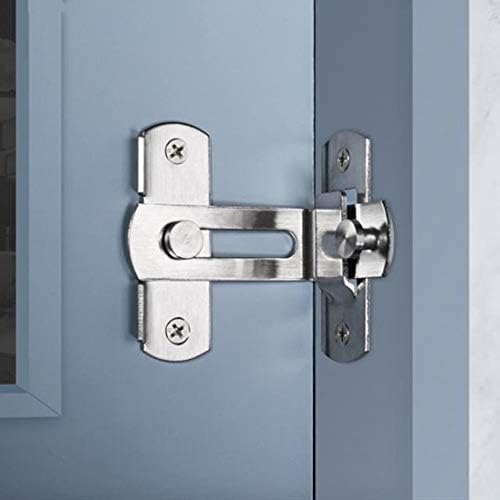 Door Latch Buckle Bolt Lock 90 Degree Angle for Door and Window Sliding Lock bar Bolt barn Sliding Latch