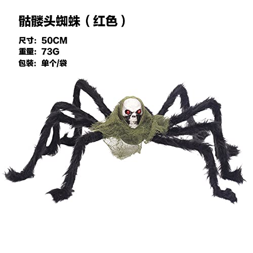 ABOOFAN 2 peças imitação de crânio aranha Adornamento Halloween Cosplay Prop Assustador Decoração de