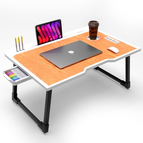 Image of Study Table for Students Bed Table for Study Foldable Table Portable & Lightweight Mini Table Bed Reading Table,Desk (A1)