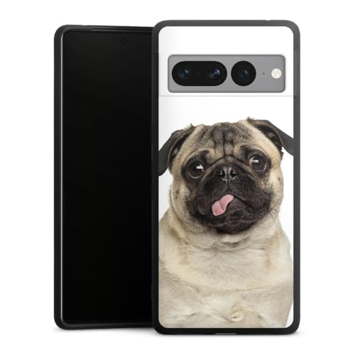 Coque en silicone premium Google Pixel 7 Pro antichoc et souple motif chiot