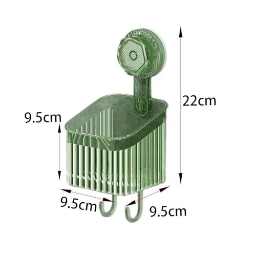 Support à ventouse étagère de rangement détachable plastique - 4