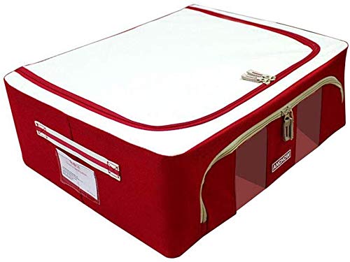 Grands organisateurs pliables MU pour vêtements et rangement rouge