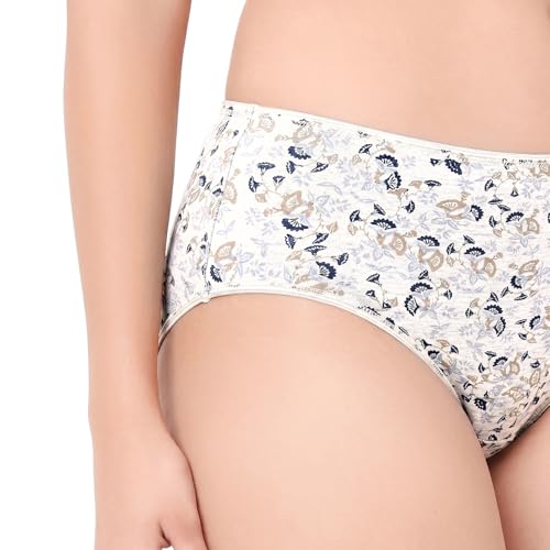 Image of juliet Cotton Hipster Premium Panties Set of 5 Full Coverage Stretchable Fabric