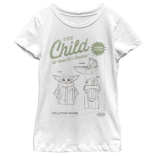 STAR WARS Girl's The Mandalorian The Child 50 Year Old Bounty T-Shirt
