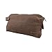 Hide & Drink, Large All Purpose Dopp Kit Utility Bag, Waxed Canvas, Handmade, Honey Bourbon